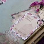Wedding Guest Book In Shabby Vintage Style - Old..